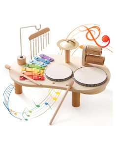 Set de Instrumentos Musicales de Madera Promise Babe para Niños