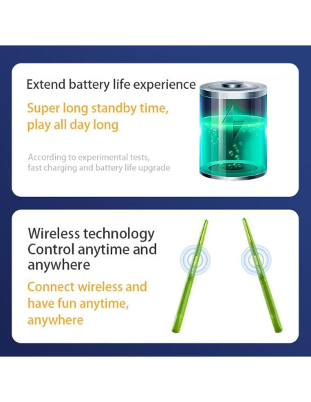 Batería Electrónica Virtual Genérico con Bluetooth y 8 Sonidos