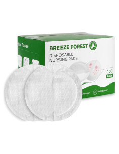 Almohadillas desechables para lactancia Breeze Forest - 100 unidades