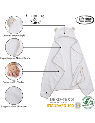 Conjunto de Toallas con Capucha Channing & Yates - Viscosa de Bambú