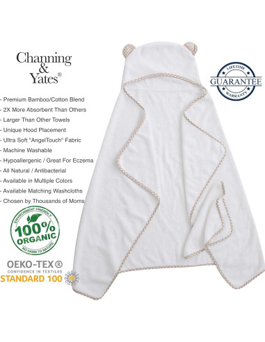 Conjunto de Toallas con Capucha Channing & Yates - Viscosa de Bambú