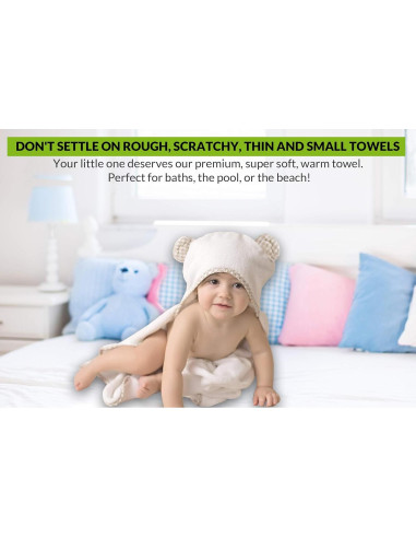 Conjunto de Toallas con Capucha Channing & Yates - Viscosa de Bambú