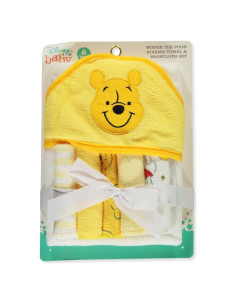 Toalla de Baño con Capucha Cudlie Winnie Pooh Amarillo 66x76cm