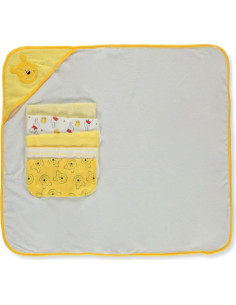 Toalla de Baño con Capucha Cudlie Winnie Pooh Amarillo 66x76cm 2