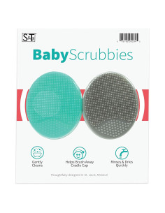 Baby Scrubbies S&T INC. Exfoliantes de Silicona 2 Piezas