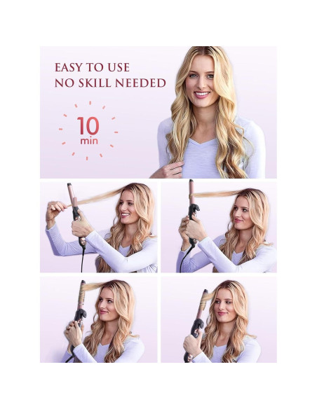 Plancha de Rizar Automática LANDOT 1 Pulgada Cerámica Ajustable