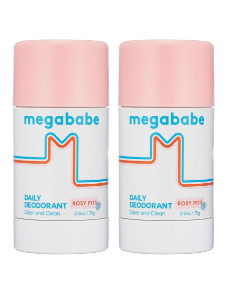 Desodorante Natural Megababe Rosy Pits 2 Paquetes 74.8 g