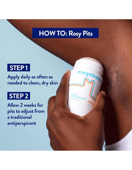 Desodorante Natural Megababe Rosy Pits 2 Paquetes 74.8 g
