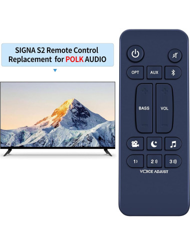 Control Remoto Reemplazo Polk Audio Signa S2 Ultra Delgado