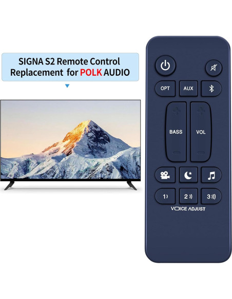Control Remoto Reemplazo Polk Audio Signa S2 Ultra Delgado