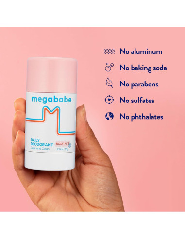 Desodorante Natural Megababe Rosy Pits 2 Paquetes 74.8 g