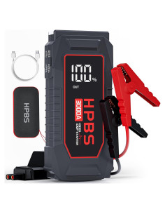 Arrancador de Batería HPBS H3000 3000A 12V Pantalla LCD