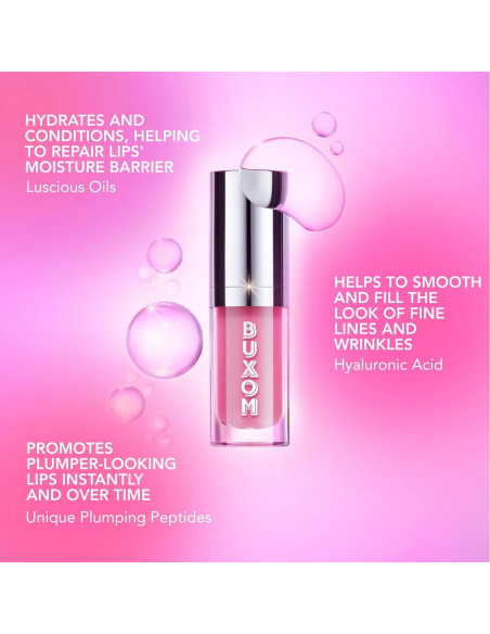 Brillo de Labios Buxom Plump-On Frambuesa 28g Hidratante