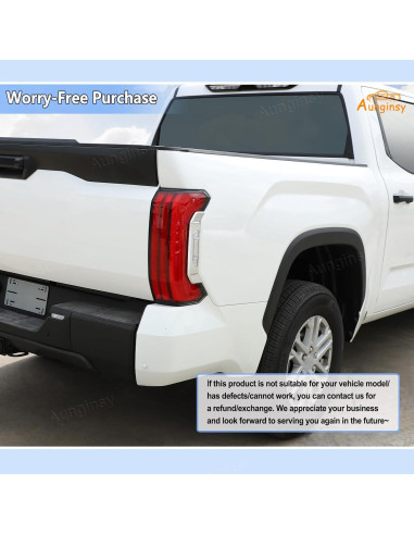 Cubierta Lateral de Luz Trasera Aunginsy para Toyota Tundra 2022-2025