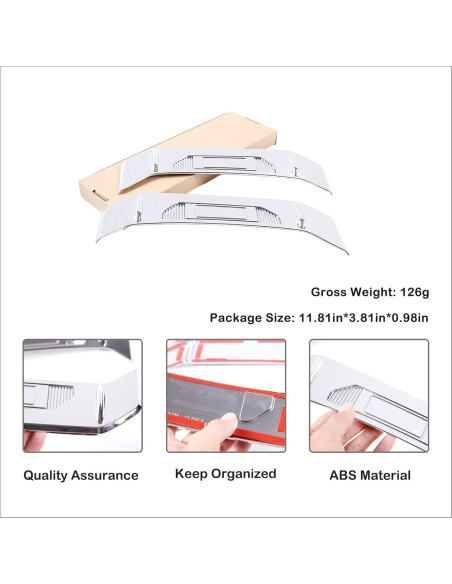 Cubierta Lateral de Luz Trasera Aunginsy para Toyota Tundra 2022-2025