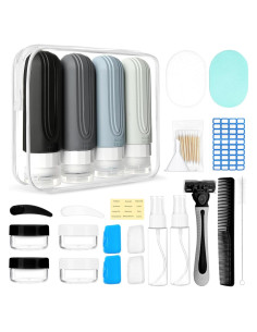 Kit de Viaje 26 Piezas CHEODIN - Artículos de Tocador TSA