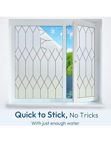 Película de Privacidad Rabbitgoo 30x200 cm Lattice Marroquí