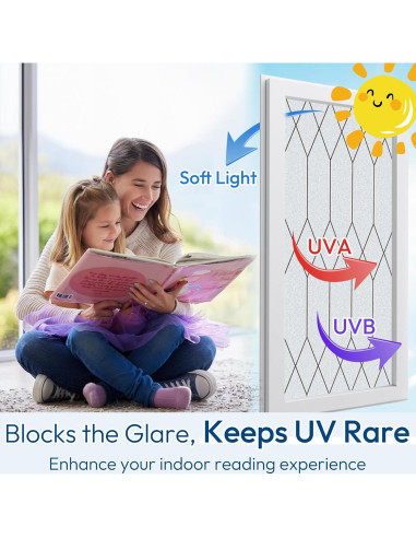 Película de Privacidad Rabbitgoo 30x200 cm Lattice Marroquí