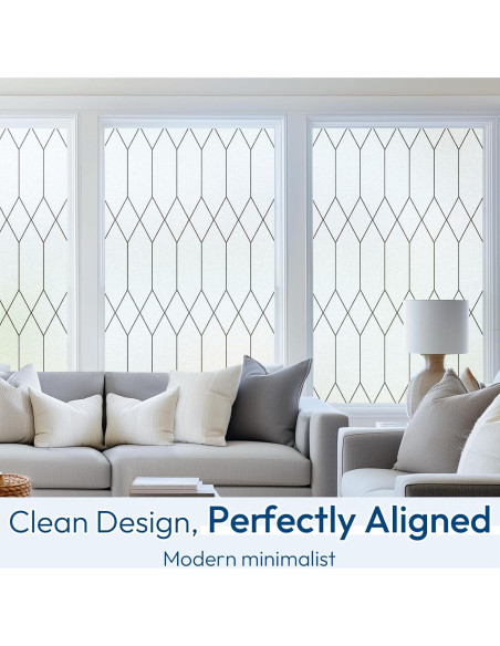 Película de Privacidad Rabbitgoo 30x200 cm Lattice Marroquí Película de Privacidad Rabbitgoo 30x200 cm Lattice Marroquí
