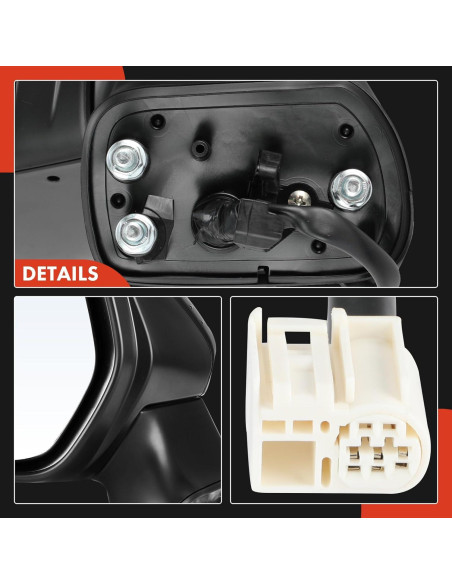 Espejo Retrovisor Manual Plegable A-Premium Negro Toyota Corolla 2020-2022