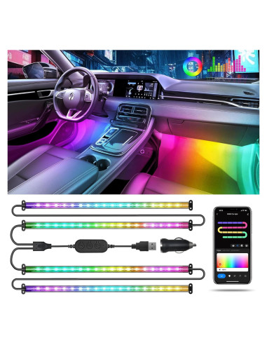 Luces LED Interior Auto Pak PAK544606 RGB+IC 72 LEDs
