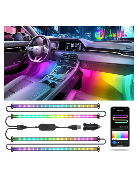 Luces LED Interior Auto Pak PAK544606 RGB+IC 72 LEDs