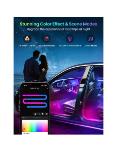 Luces LED Interior Auto Pak PAK544606 RGB+IC 72 LEDs 2