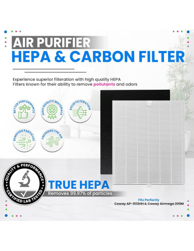 Filtro Bagean AP-1512HH Compatible Purificador Coway Airmega