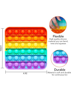Juguete Sensorial Push Pop Bubble RadBizz - Alivio Estrés 12.7cm 2