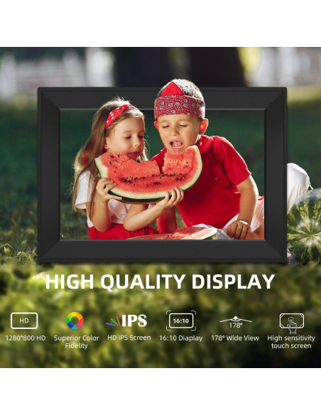 Marco de Fotos Digital WiFi Bgift 10.1" Pantalla Táctil HD
