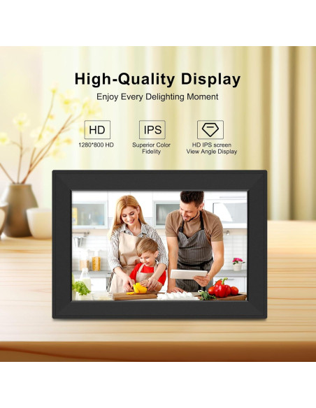 Marco de Fotos Digital WiFi Bgift 10.1" Pantalla Táctil HD