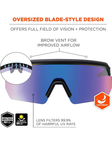 Gafas de Seguridad Ergodyne AEGIR Anti Rayones y Anti Niebla