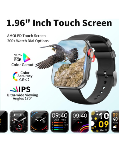 Reloj Inteligente ActiVibe H6 Pantalla 1.96" Fitness IP68