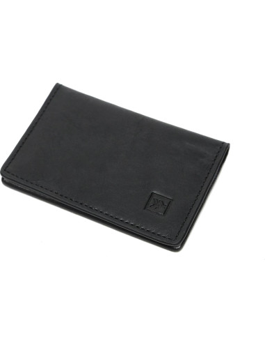 Cartera Bifold Slim Thread Wallets RFID Negra 1.27x6.1cm
