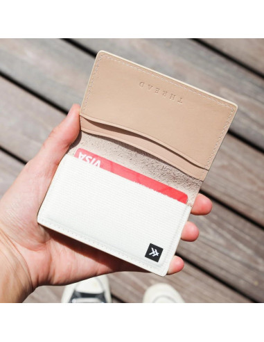 Cartera Bifold Slim Thread Wallets RFID Negra 1.27x6.1cm