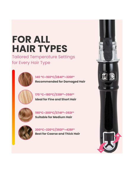 Plancha de Rizar Automática Honey Coco 1.1" (2.79 cm) LED Plancha de Rizar Automática Honey Coco 1.1" (2.79 cm) LED