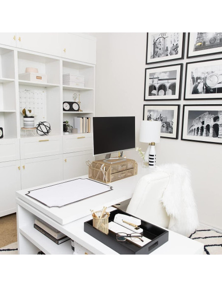 Soporte para Monitor Blu Monaco Dorado con Cajones 2