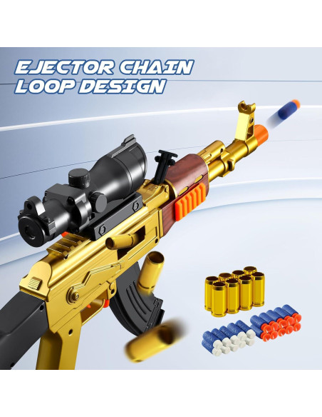 Rifle Francotirador de Juguete Shushuzz con Mira - Dardos de Espuma