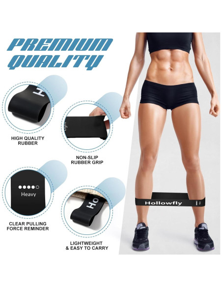 12 Bandas de Resistencia de Láttex Hollowfly para Ejercicio