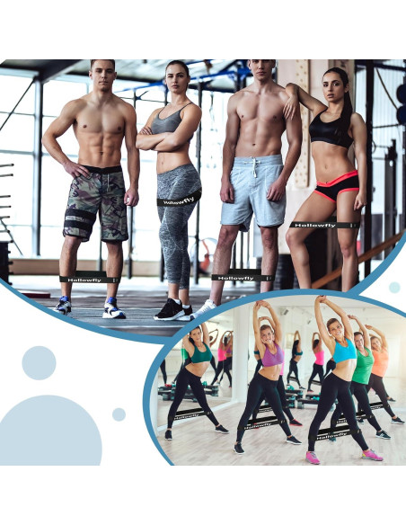 12 Bandas de Resistencia de Láttex Hollowfly para Ejercicio