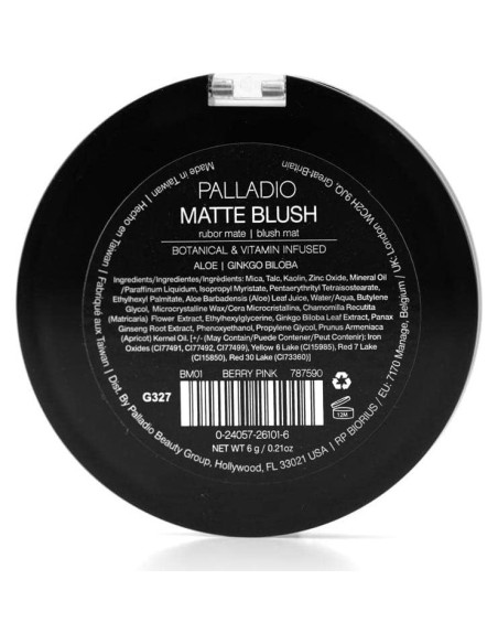 Rubor Mate Palladio Bayberry - Acabado Suave y Uniforme