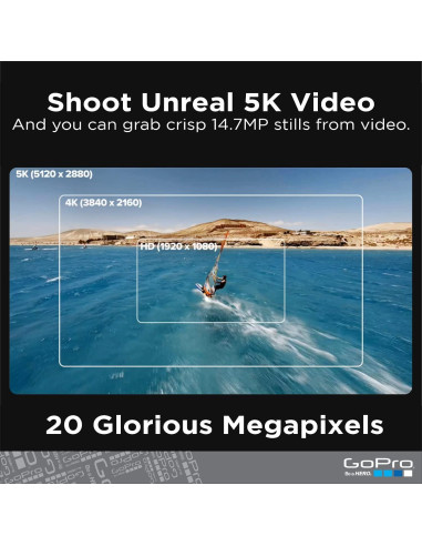 Cámara de Acción GoPro HERO9 Negro 5K 20MP Pantalla Táctil