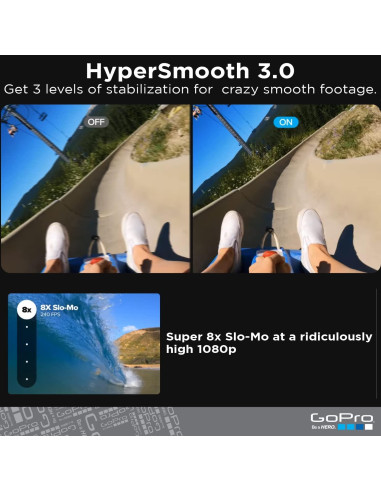 Cámara de Acción GoPro HERO9 Negro 5K 20MP Pantalla Táctil
