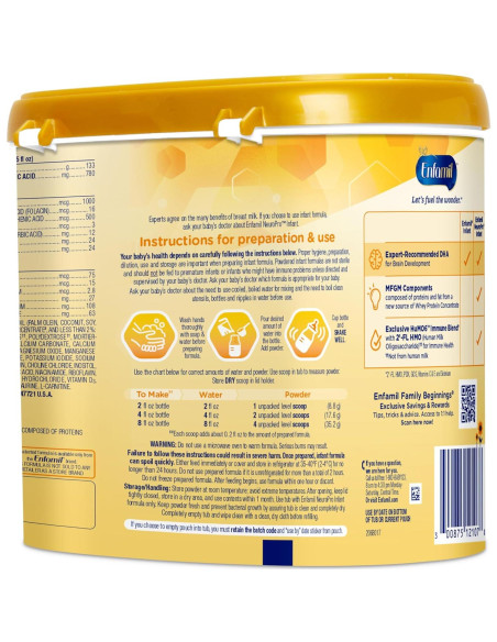 Fórmula Infantil Enfamil NeuroPro 585g - Desarrollo Cerebral