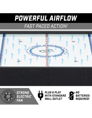 Mesa de Hockey de Aire GoSports 40" para Niños - Negro