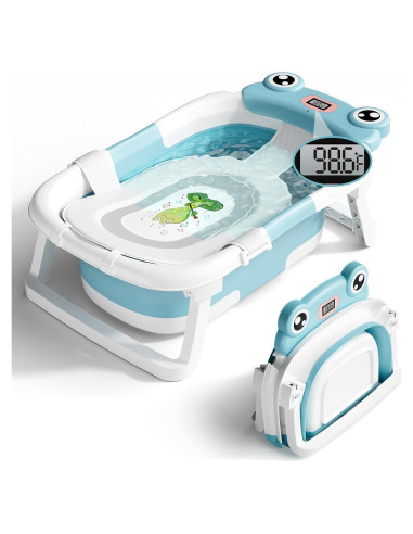 Bañera Plegable para Bebés Bunwag Azul 0-24 Meses 25L