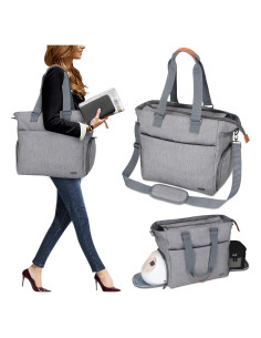 Bolsa de Transporte LUXJA para Extractor de Leche y Laptop Gris