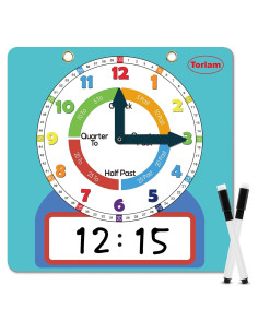 Reloj de Aprendizaje Magnético Torlam 30.48 cm Escribible
