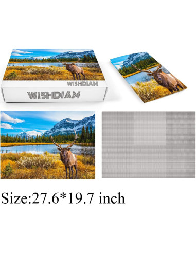 Rompecabezas 2 Pack 1000 Piezas WISHDIAM Rocky Mountain & Spirit Island