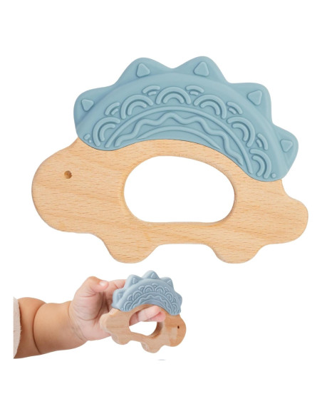 Mordedor de Silicona y Madera JUNUNA - Alivio Dentición Bebé